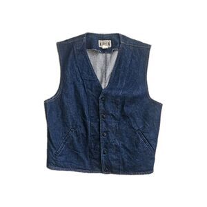 Vintage Conceal Carry Jean Western Vest Mens Large Made In USA